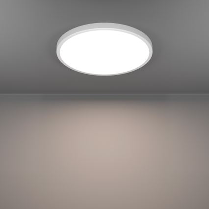 Eglo - LED RGBW aptumšojams vannas istabas griestu gaismeklis LED/17,5W/230V 2700-6500K Ø 38,9 cm IP44 balts