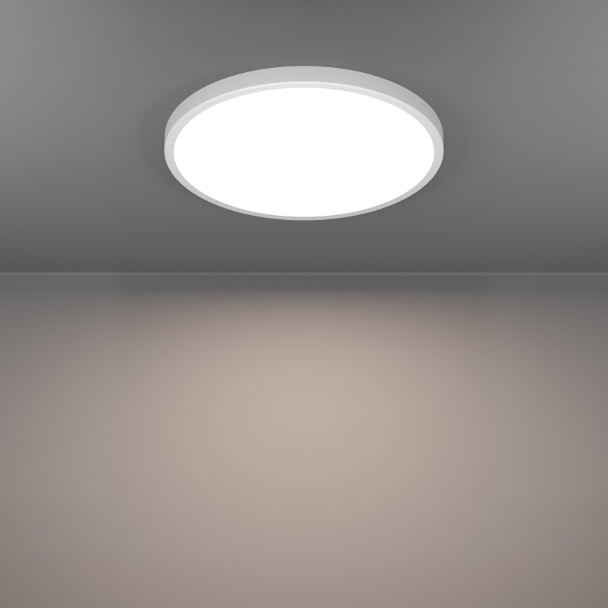 Eglo - LED RGBW aptumšojams vannas istabas griestu gaismeklis LED/17,5W/230V 2700-6500K Ø 38,9 cm IP44 balts