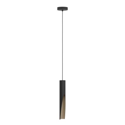 Eglo - LED Lustra ar auklu 1xGU10/4,5W/230V 3000K melna/brūna