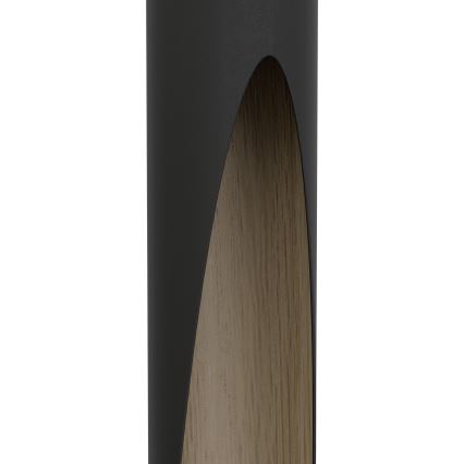 Eglo - LED Lustra ar auklu 4xGU10/4,5W/230V 3000K melna/brūna