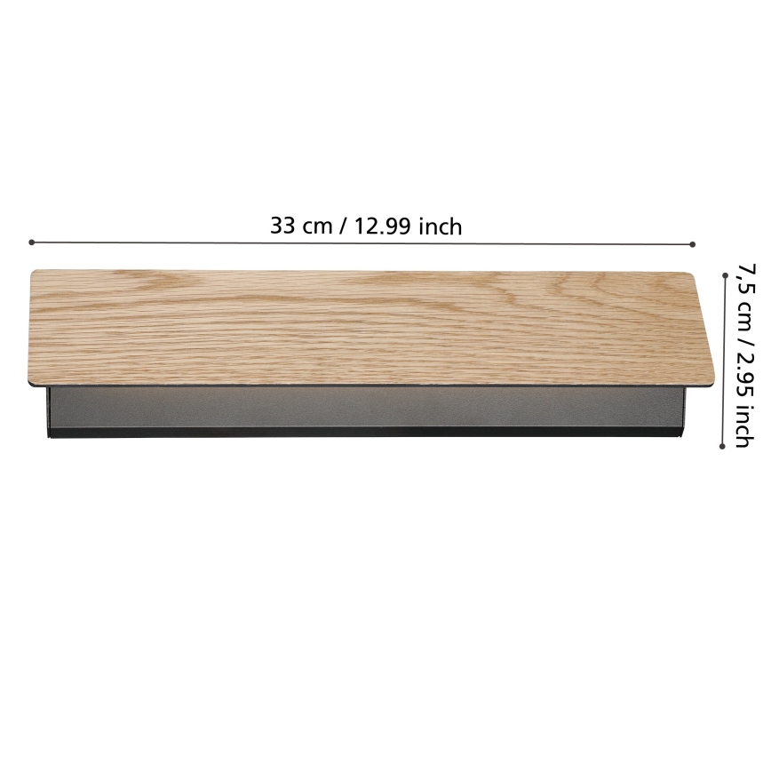 Eglo - LED Sienas lampa LED/12W/230V 3000K brūna