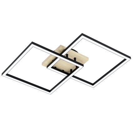 Eglo - LED Aptumšojama virsapmetuma lustra 4xLED/32W/230V 2700-6500K brūna/melna