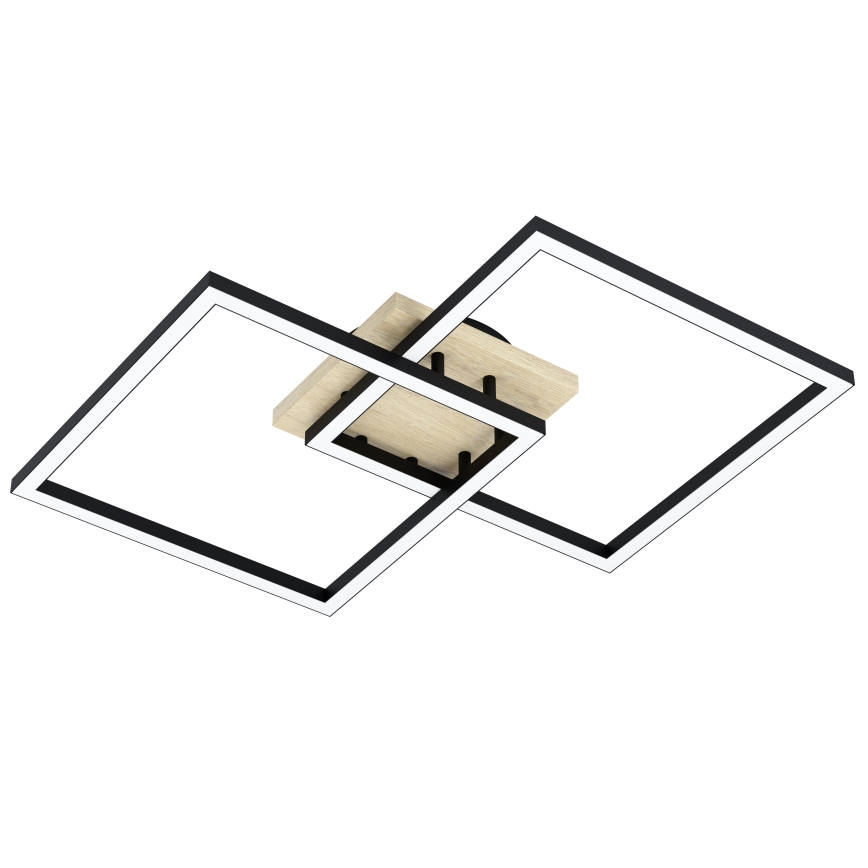Eglo - LED Aptumšojama virsapmetuma lustra 4xLED/32W/230V 2700-6500K brūna/melna