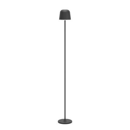 Eglo - LED Aptumšojama āra uzlādējams grīdas stāvlampa LED/4,3W/5V 2400/3000/4000K IP54 melna