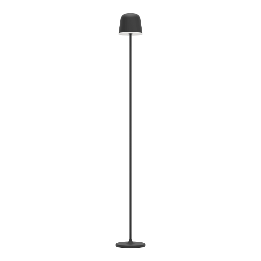 Eglo - LED Aptumšojama āra uzlādējams grīdas stāvlampa LED/4,3W/5V 2400/3000/4000K IP54 melna