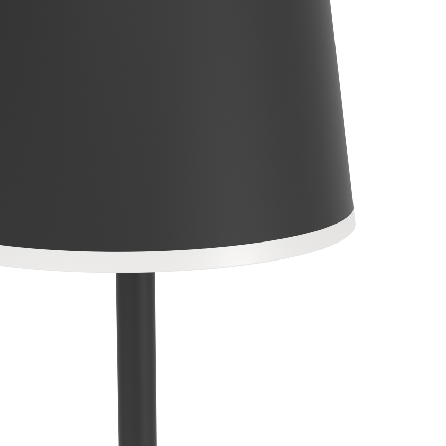 Eglo - LED Aptumšojama āra uzlādējams grīdas stāvlampa LED/4,3W/5V 2400/3000/4000K IP54 melna