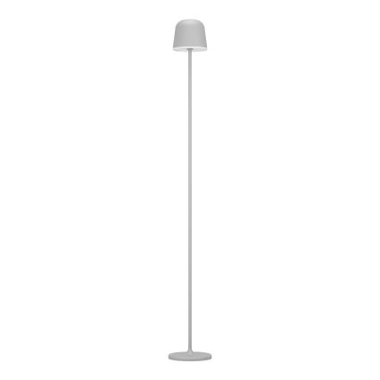Eglo - LED Aptumšojama āra uzlādējams grīdas stāvlampa LED/4,3W/5V 2400/3000/4000K IP54 pelēka