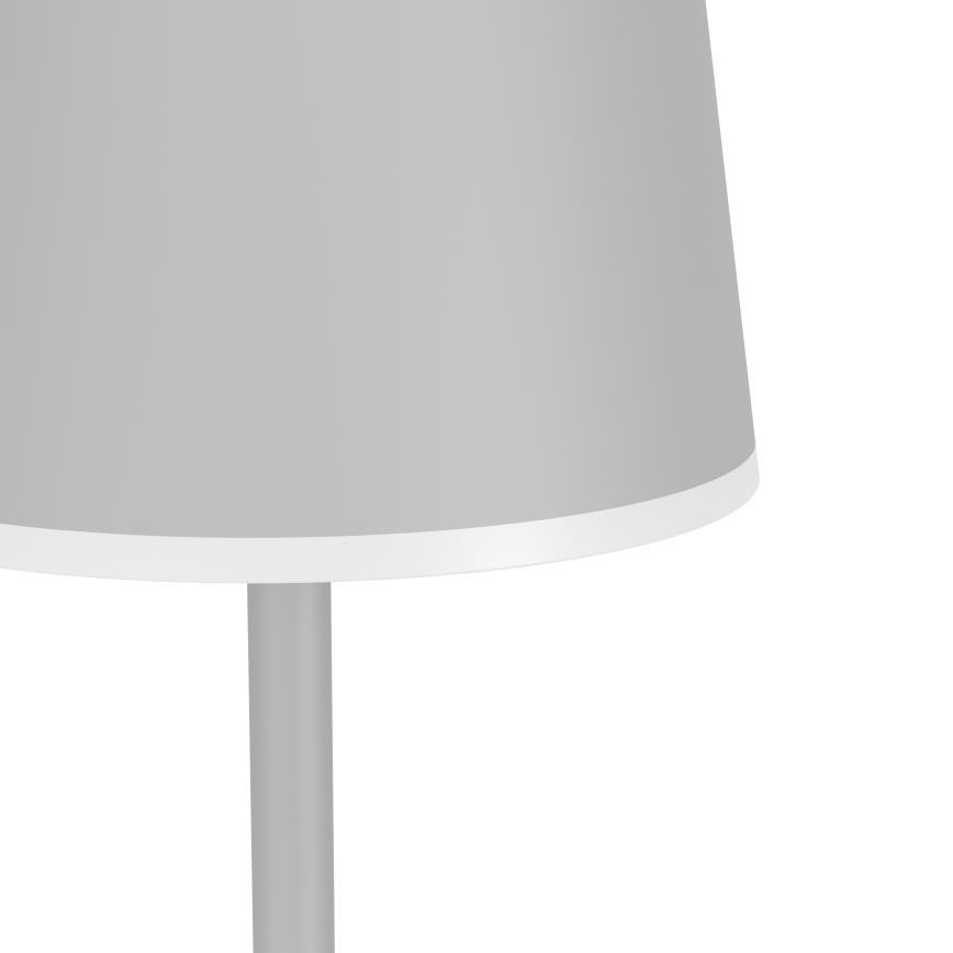 Eglo - LED Aptumšojama āra uzlādējams grīdas stāvlampa LED/4,3W/5V 2400/3000/4000K IP54 pelēka