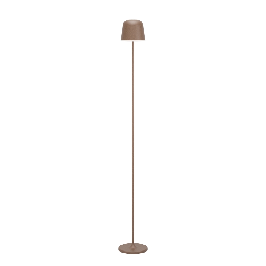 Eglo - LED Aptumšojama āra uzlādējams grīdas stāvlampa LED/4,3W/230V 2400/3000/4000K IP54 brūna