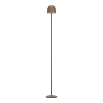 Eglo - LED Aptumšojama āra uzlādējams grīdas stāvlampa LED/4,3W/230V 2400/3000/4000K IP54 brūna