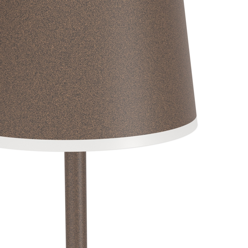 Eglo - LED Aptumšojama āra uzlādējams grīdas stāvlampa LED/4,3W/230V 2400/3000/4000K IP54 brūna