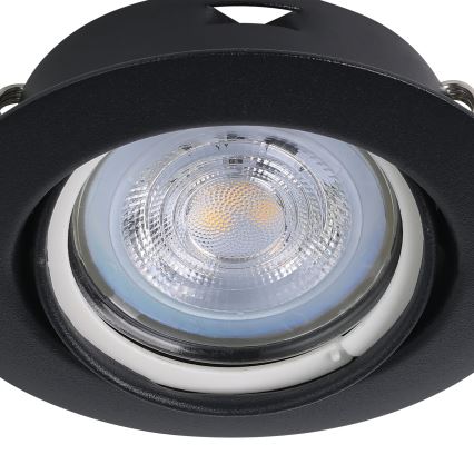 Eglo - KOMPLEKTS 3x LED Iegremdējama lampa 1xGU10/4W/230V melna