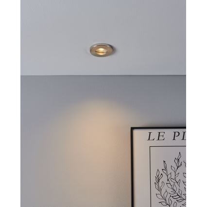Eglo - KOMPLEKTS 3xLED Vannas istabas iegremdējama lampa 1xGU10/4W/230V IP44 matēts hroms
