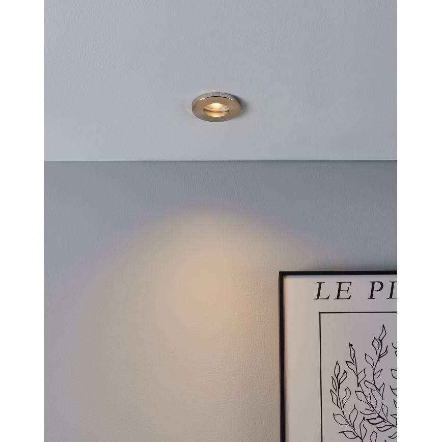 Eglo - KOMPLEKTS 3xLED Vannas istabas iegremdējama lampa 1xGU10/4W/230V IP44 matēts hroms