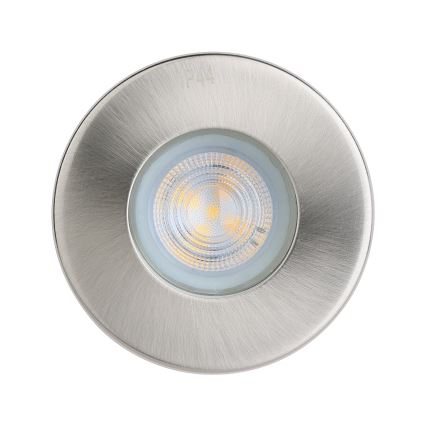 Eglo - KOMPLEKTS 3xLED Vannas istabas iegremdējama lampa 1xGU10/4W/230V IP44 matēts hroms