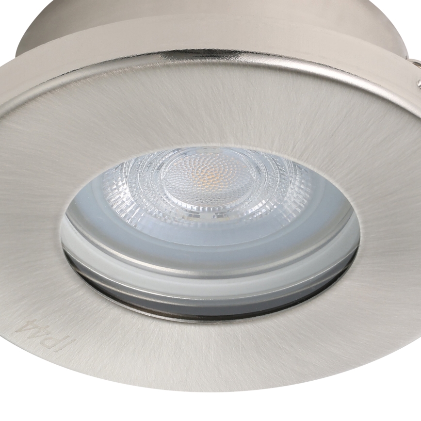 Eglo - KOMPLEKTS 3xLED Vannas istabas iegremdējama lampa 1xGU10/4W/230V IP44 matēts hroms