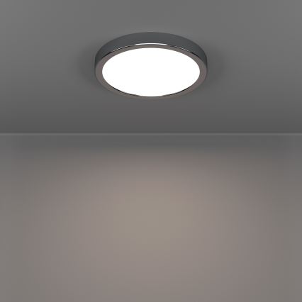 Eglo - LED vannas istabas griestu gaismeklis LED/11,5W/230V 2700/4000/6500K Ø 21,1 cm IP44 spīdīgs hroms