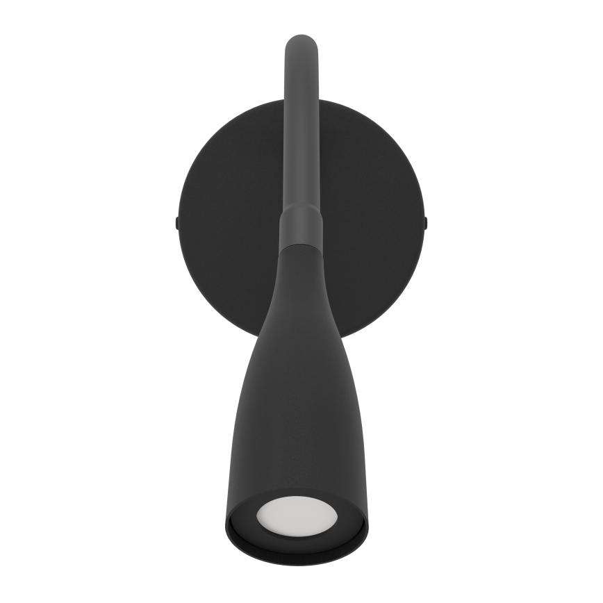 Eglo - LED elastīgā sienas lampa ar USB LED/3,8W/230V melna