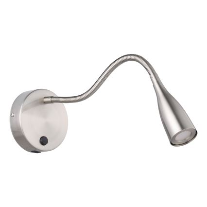 Eglo - LED elastīga sienas lampa ar USB LED/3,8W/230V matēts hroms