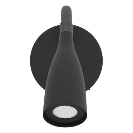 Eglo - LED elastīga sienas lampa LED/3,8W/230V melna