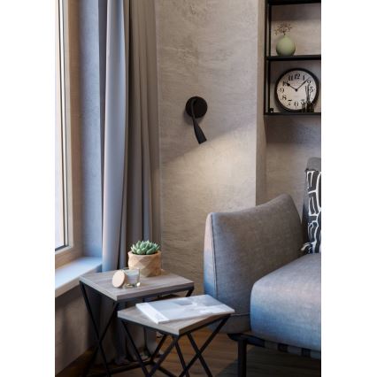 Eglo - LED elastīga sienas lampa LED/3,8W/230V melna