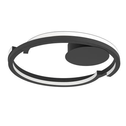 Eglo - LED griestu gaismeklis ar regulējamu spilgtumu 2xLED/20W/230V 2700-6500K diam. 48 cm melns + tālvadības pults