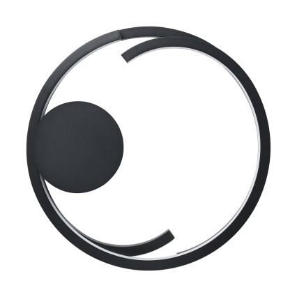 Eglo - LED griestu gaismeklis ar regulējamu spilgtumu 2xLED/20W/230V 2700-6500K diam. 48 cm melns + tālvadības pults