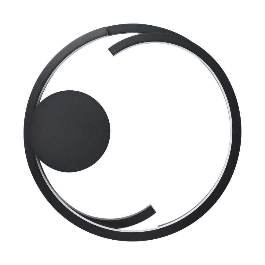 Eglo - LED griestu gaismeklis ar regulējamu spilgtumu 2xLED/20W/230V 2700-6500K diam. 48 cm melns + tālvadības pults