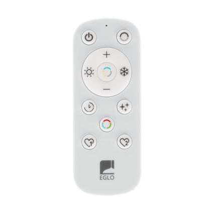 Eglo - LED lustra ar regulējamu spilgtumu uz troses 2xLED/20W/230V 2700-6500K Ø 48 cm melna + tālvadības pults