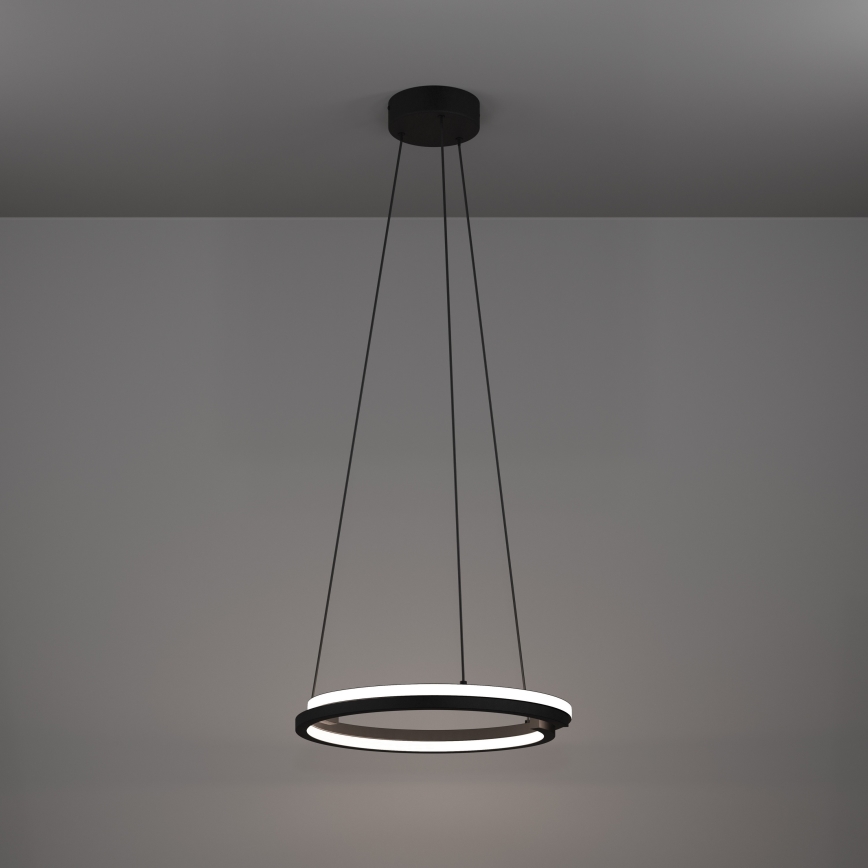 Eglo - LED lustra ar regulējamu spilgtumu uz troses 2xLED/20W/230V 2700-6500K Ø 48 cm melna + tālvadības pults