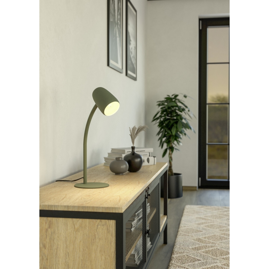 Eglo - galda lampa 1xE14/18W/230V zaļa