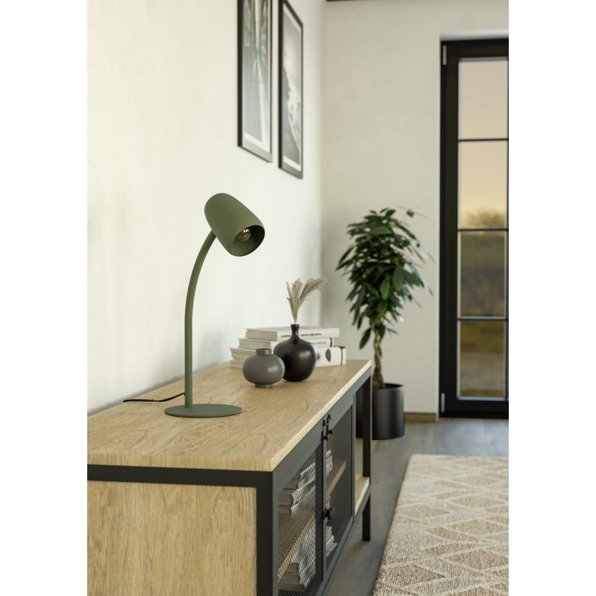 Eglo - galda lampa 1xE14/18W/230V zaļa