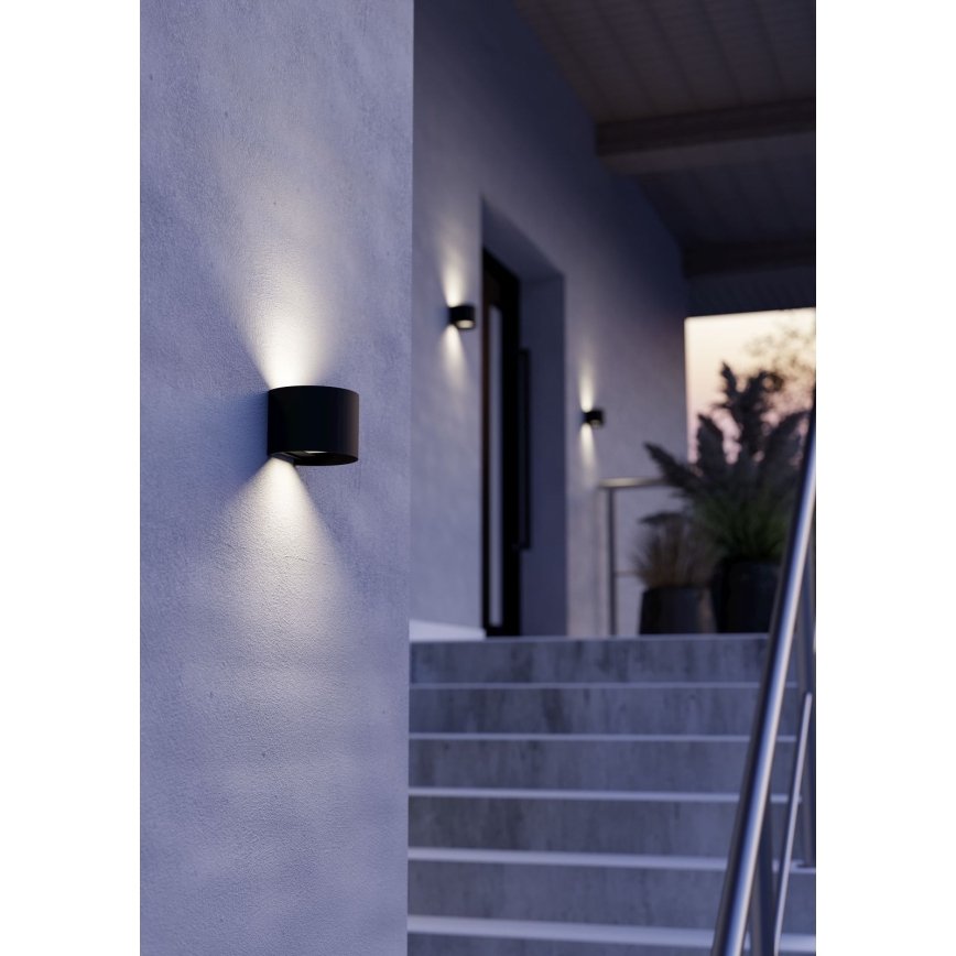 Eglo - LED Āra sienas gaismeklis 2xLED/2,8W/230V IP54 melns