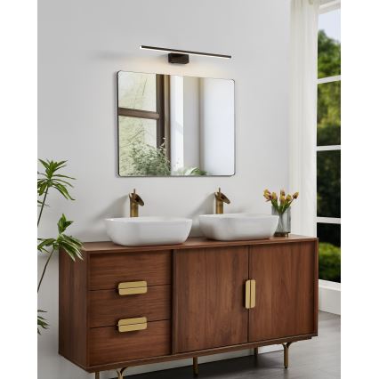 Eglo - LED spoguļa apgaismojums vannas istabai LED/10W/230V 3000/4000/6500K 60 cm IP44 melns