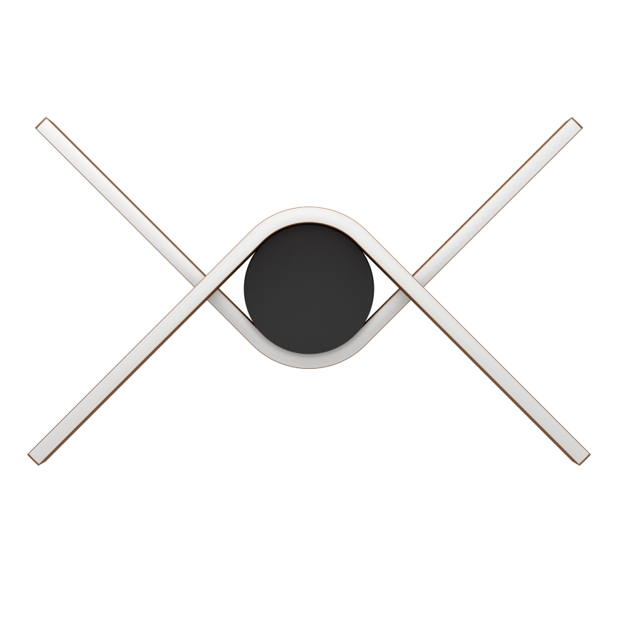 Eglo - LED RGBW aptumšojams griestu gaismeklis 2xLED/18W/230V vara/melna