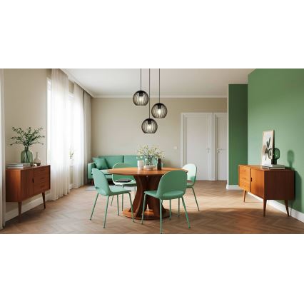 Eglo - Karājoša lampa uz kabeļa 3xE27/60W/230V melna