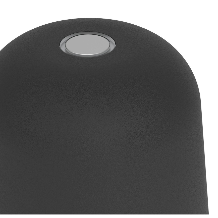 Eglo - LED regulējama āra skārienvadāma uzlādējamā galda lampa LED/1,8W/5V 2500/3000/4000K 2500 mAh IP54 melna