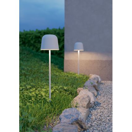 Eglo - LED dimējama āra skārienvadāma uzlādējamā galda lampa LED/1,8W/5V 2500/3000/4000K 2500 mAh IP54 pelēka