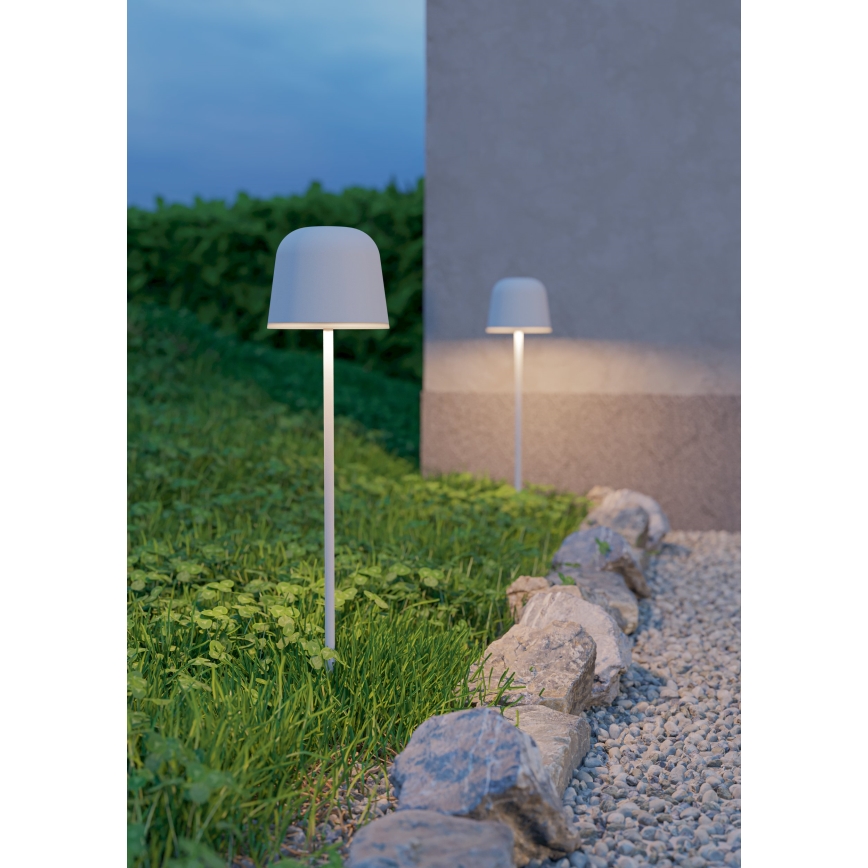 Eglo - LED dimējama āra skārienvadāma uzlādējamā galda lampa LED/1,8W/5V 2500/3000/4000K 2500 mAh IP54 pelēka