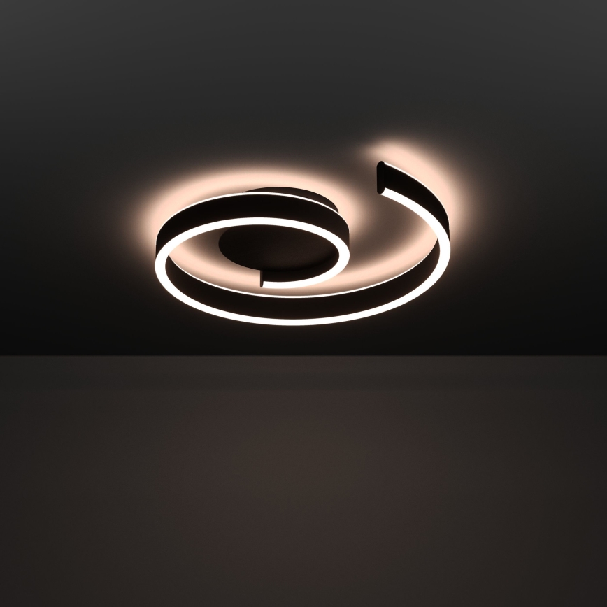 Eglo - LED RGBW aptumšojams griestu gaismeklis LED/37W/230V 3000-6500K melns