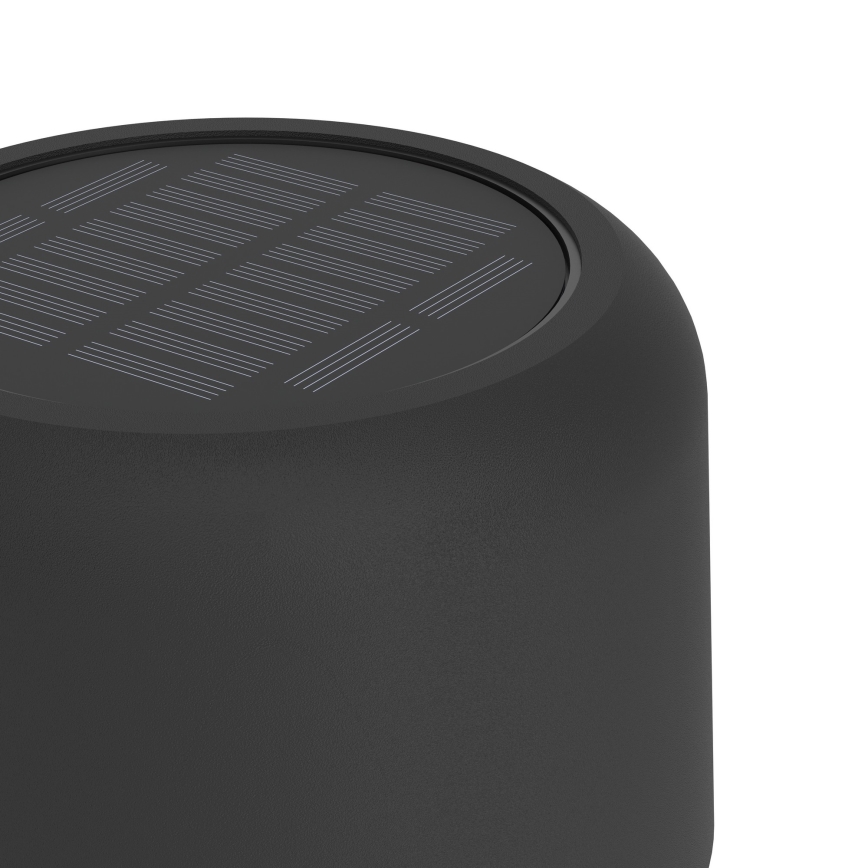 Eglo - LED saules uzlādes stāvlampa ar skārienvadību LED/2,8W/3,7V 1800 mAh IP44 melna