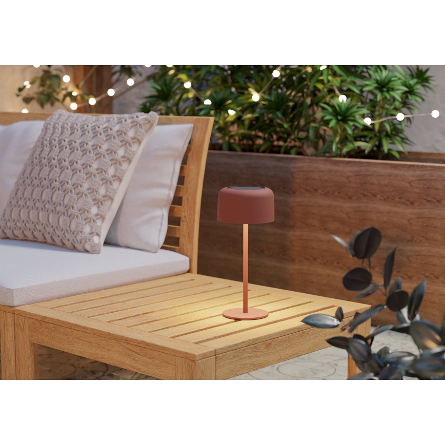 Eglo - LED galda lampa ar saules uzlādi un skārienvadību LED/2,8W/3,7V 1800 mAh IP44 oranžā