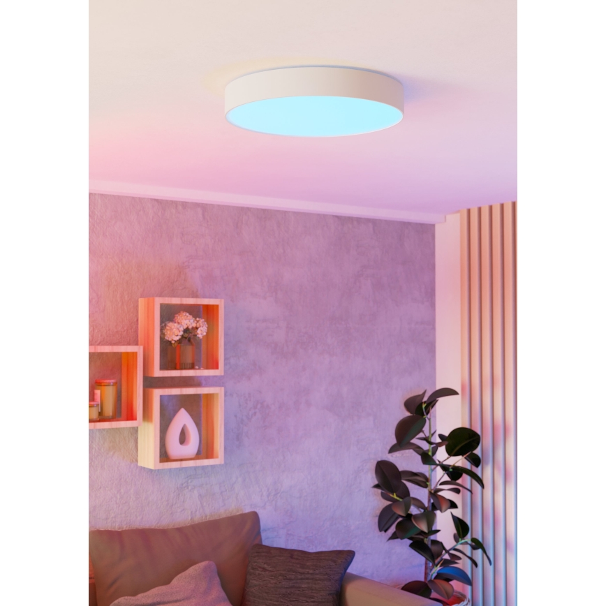 Eglo - LED RGBW dimējams griestu gaismeklis LED/26W/230V 2700-6500K Ø 49 cm balts