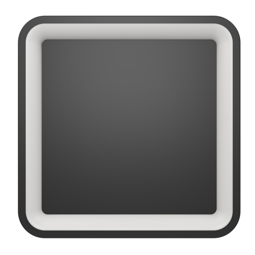 Eglo - LED RGBW griestu gaismeklis ar regulējamu spilgtumu LED/20W/230V 2700-6500K 35x35 cm melns