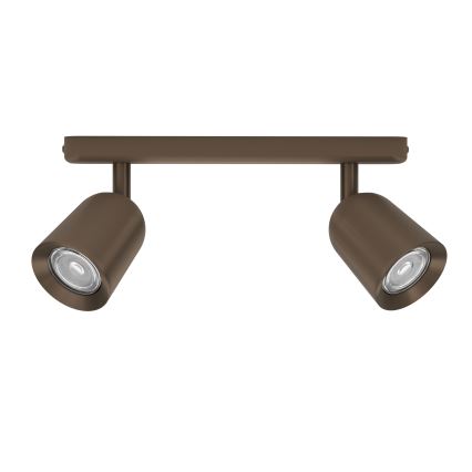 Eglo - virsmas spotgaismeklis 2xGU10/10W/230V bronzas krāsā