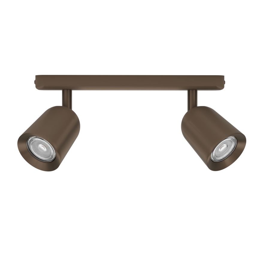 Eglo - virsmas spotgaismeklis 2xGU10/10W/230V bronzas krāsā