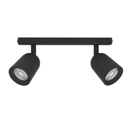 Eglo - virziena gaismeklis 2xGU10/10W/230V melns