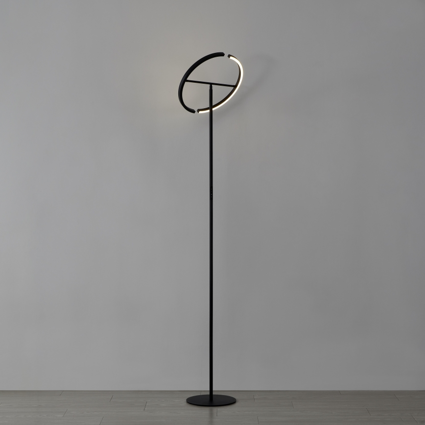 Eglo - LED regulējama stāvlampa 2xLED/8,8W/230V melna