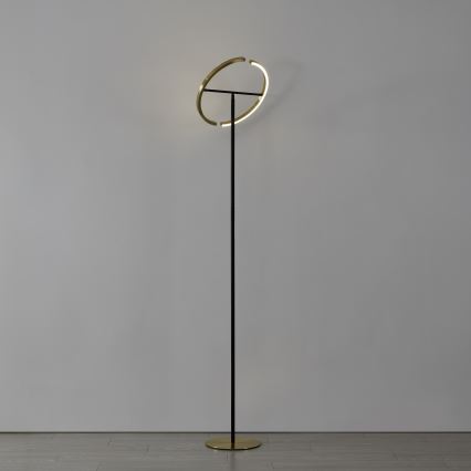 Eglo - LED stāvlampa ar regulējamu spilgtumu 2xLED/8,8W/230V zelta/melna