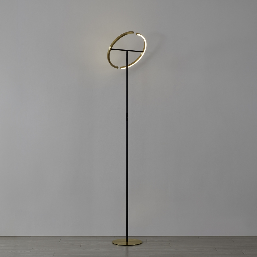 Eglo - LED stāvlampa ar regulējamu spilgtumu 2xLED/8,8W/230V zelta/melna